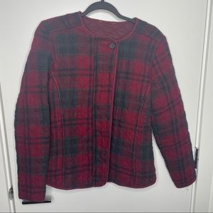 * Quilted Plaid Jacket
